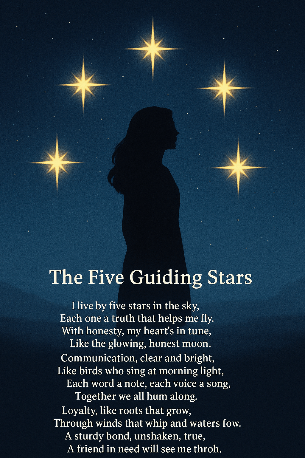 The Five Guiding Stars©️🌠 by Felina Silver (copyright&nbsp;2025)
