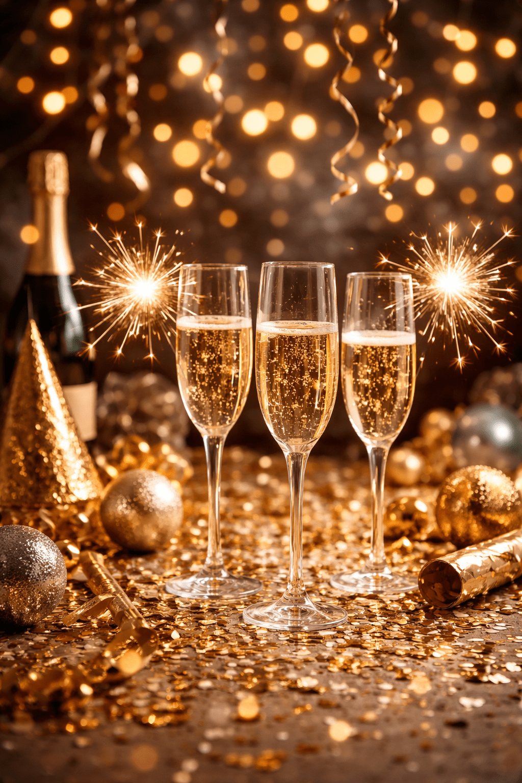 The Annual Reset Button©️ °🥂⋆.ೃ🍾࿔*:･by Felina Silver (Copyright&nbsp;2025)